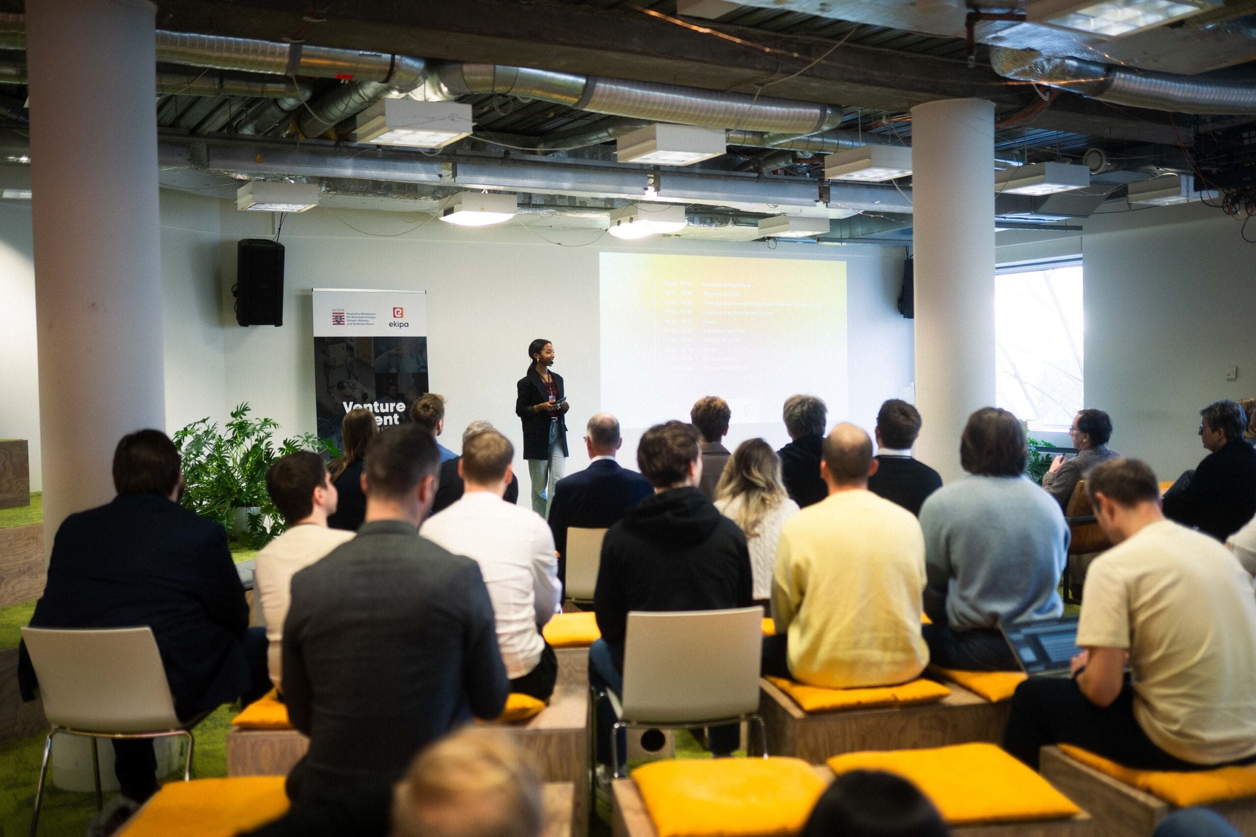 People in an office discussion